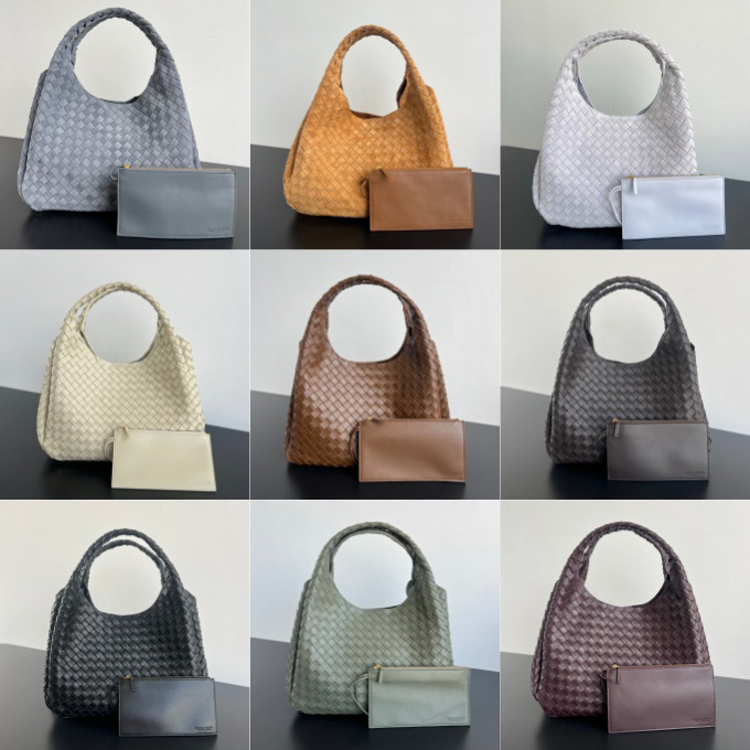 bottega veneta campana full intrecciato woven suede hobo bag #844250
